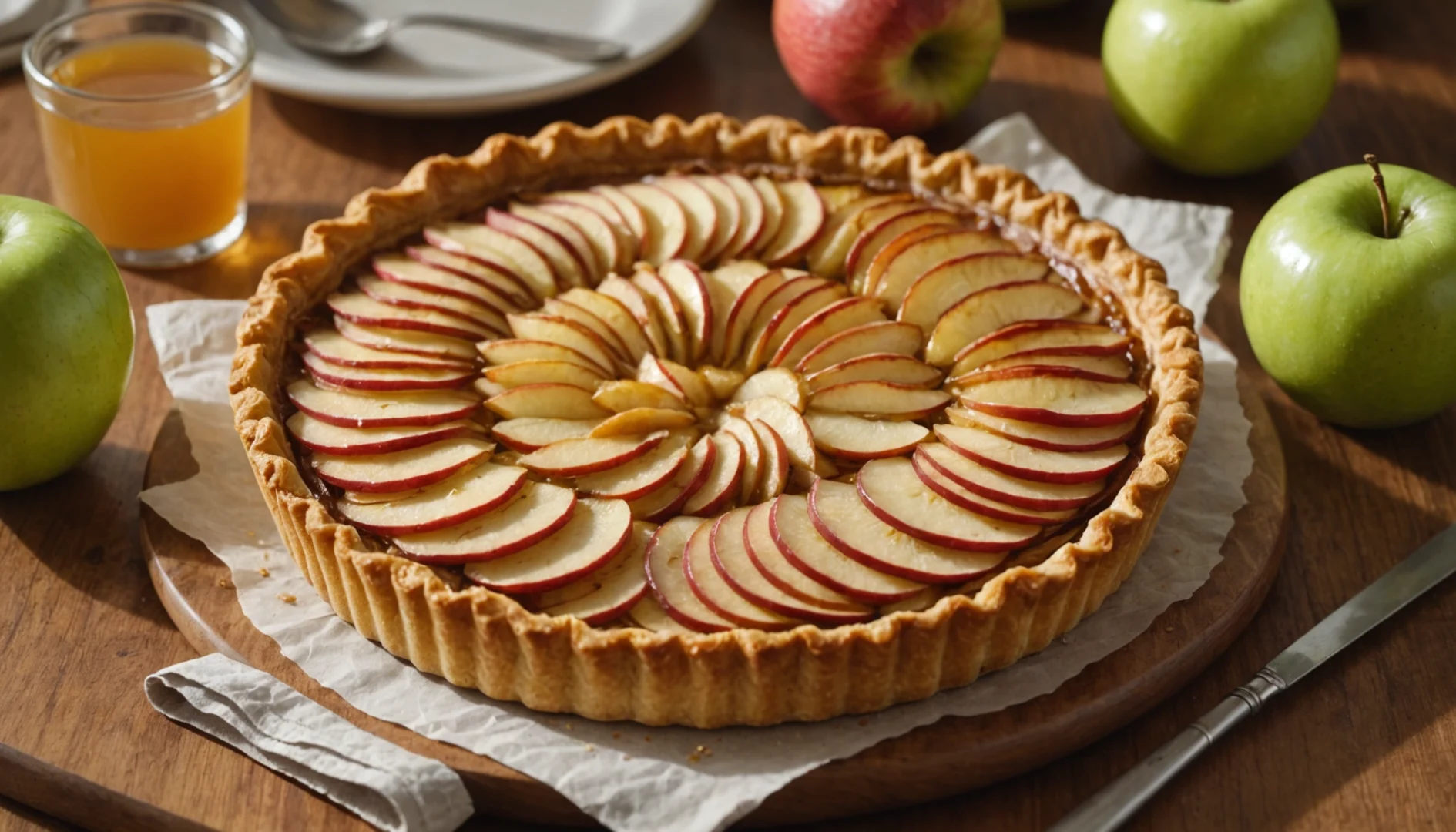 tarte aux pommes healthy